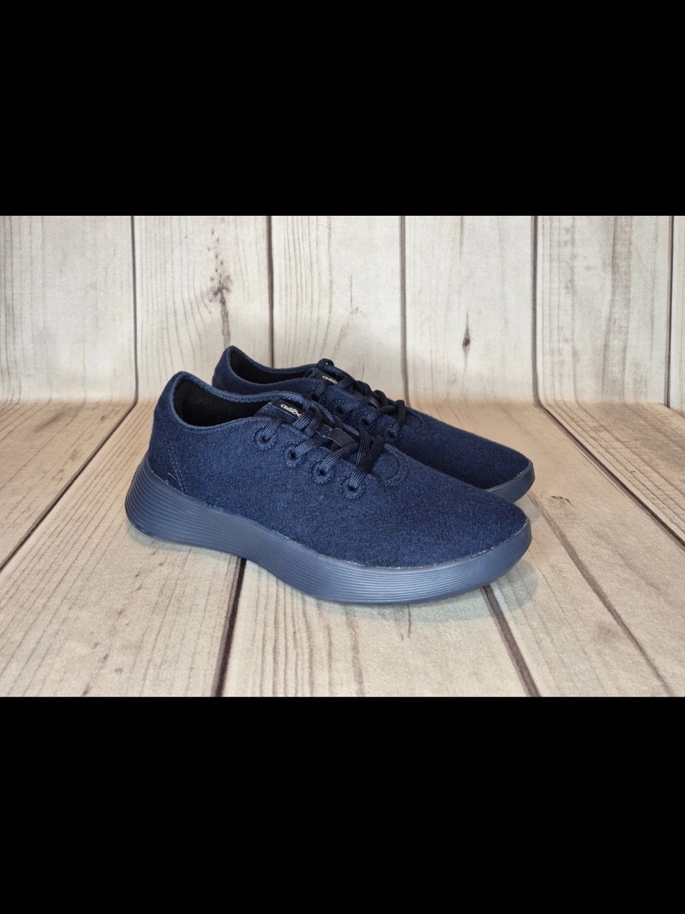 Allbirds Casual Shoes Men's Size 10.5 Navy/Navy Wool Lace-Up Sneakers